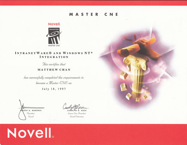 Novell Master CNE